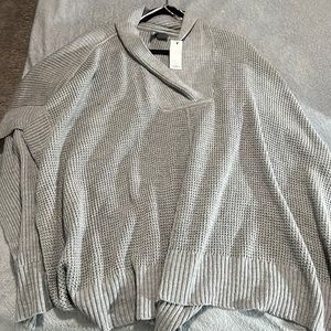 ALYA poncho, light grey, Small/Medium, NWT